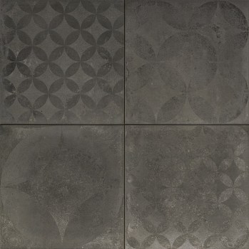cerasun concrete decor graphite, 60x60, keramische tegel, keramiek, 60x60 3+1, REDSUN